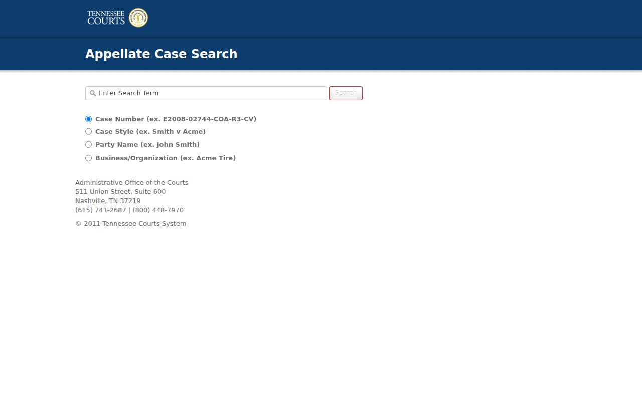 Marion County court docket Tennessee appellate Public Case History search